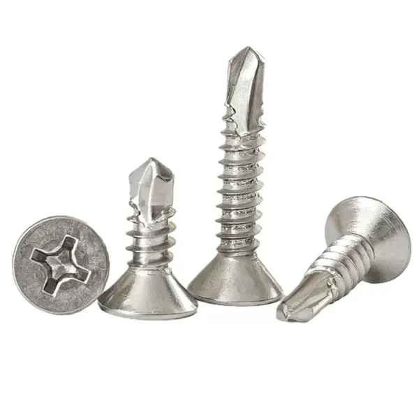 Custom Carbon Steel & Stainless Steel 316 Self-Drilling Screw with Round Head for Pan Framing-Metric Measurement System