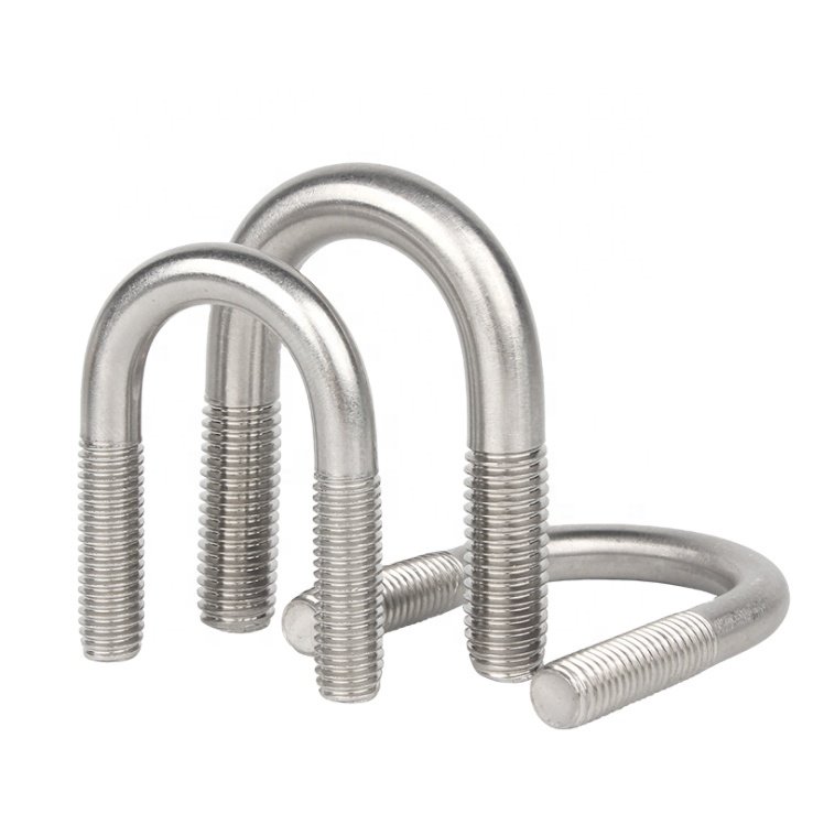 Factory 304 Stainless Steel U Screw Fixed Screw U Bolt Tube Clamp U Pipe Clamp Fasteners Supplier