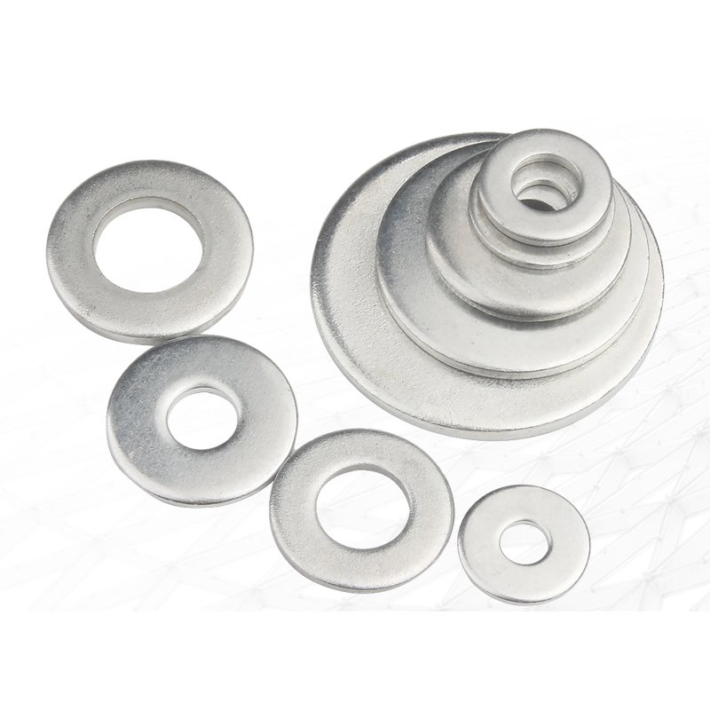 High Quality M3 M4 M5 M6 M8 M10 M12 M24 Stainless Steel Flat Washer DIN125 a Type Zinc Plated and Plain Finish Factory Price