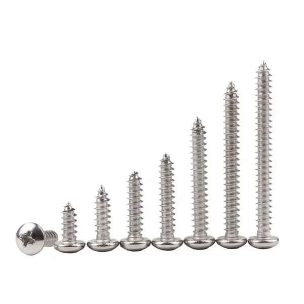 Custom Carbon Steel & Stainless Steel 316 Self-Drilling Screw with Round Head for Pan Framing-Metric Measurement System