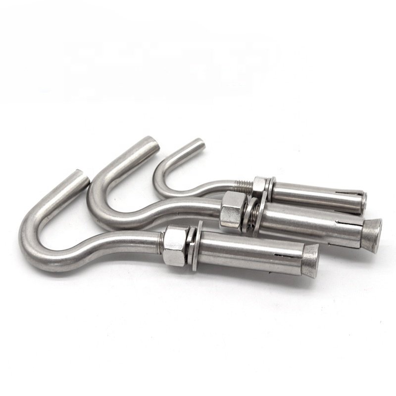 M6-12 Stainless Steel and Carbon Steel Anchor Hook Bolts 10mm M8x60mm Concrete Expansion Anchor Bolt