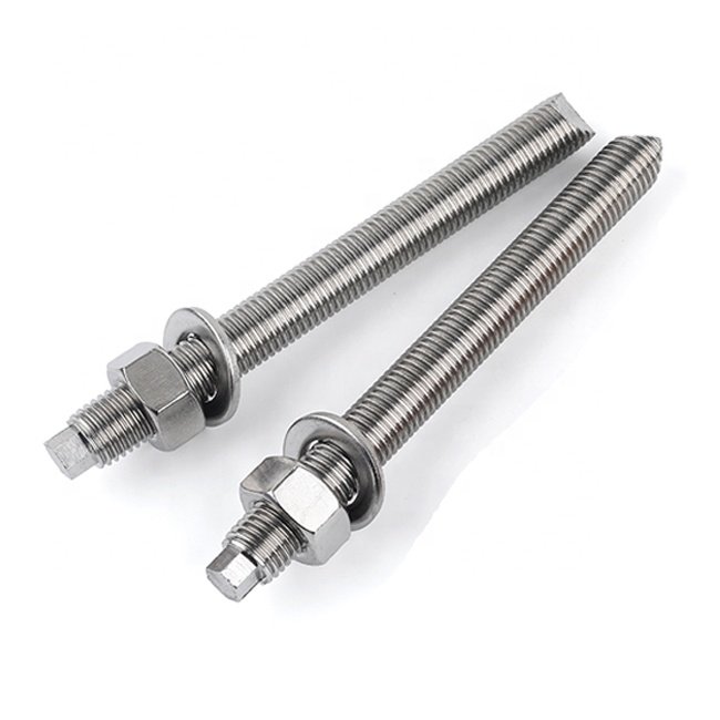 M8 M10 M12 M14 Chemical Anchor Stainless Steel Chemical Anchor Bolts Specification M12 Fasteners with Chemical