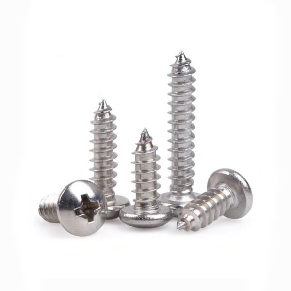 Factory Price DIN7981 304 Stainless Steel Round Pan Head Self-tapping Screws for Metal Plastic