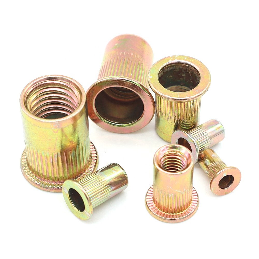 High Quality M3 Thread Zinc-Plated Galvanized Carbon & Stainless Steel Metric Brass Rivet Nuts Wholesale for Mining