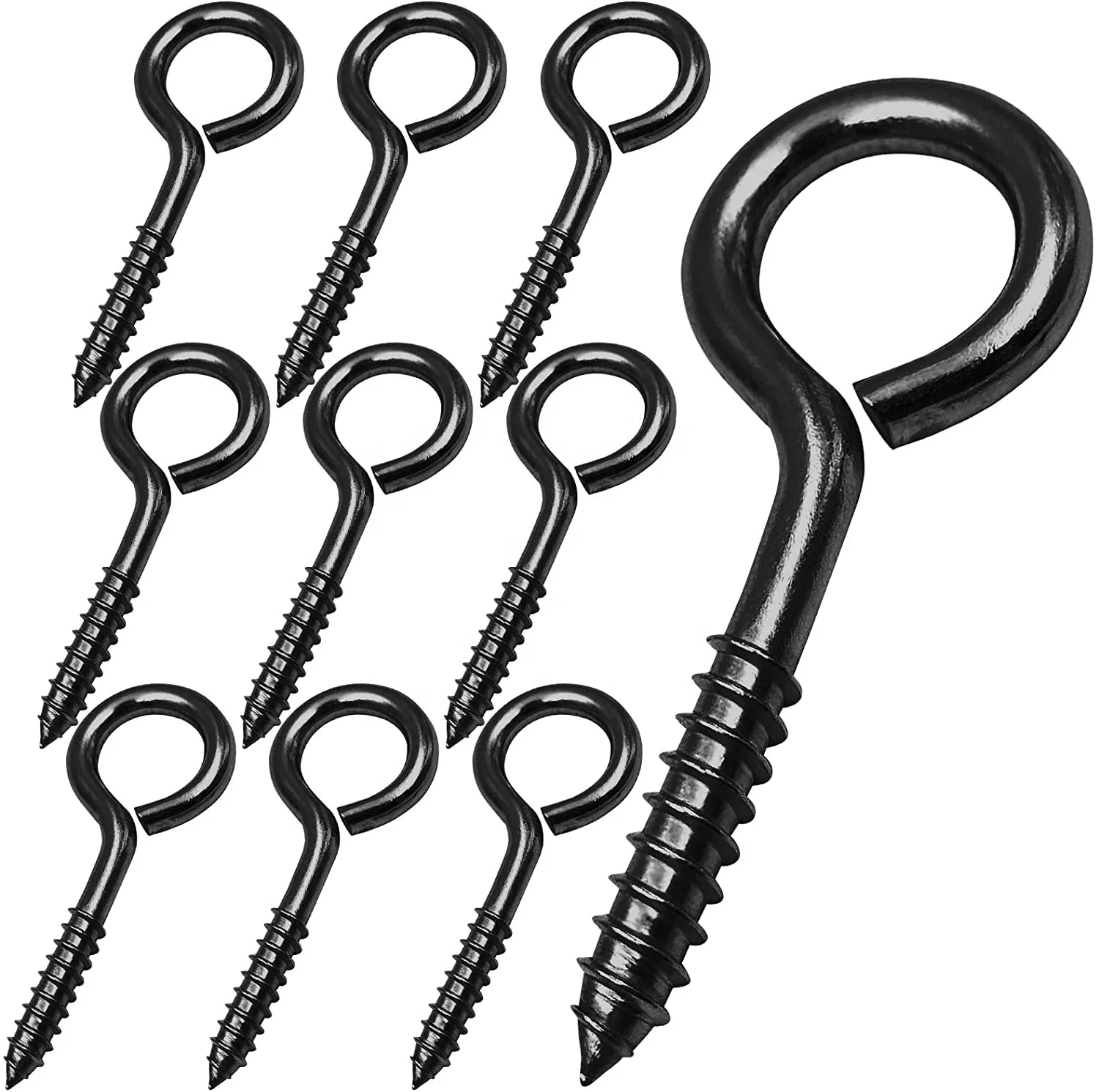 China Carbon Steel  316 Wood Colorful Black Sheep Eye Self Tapping Thread Screw Eyes Stainless Steel