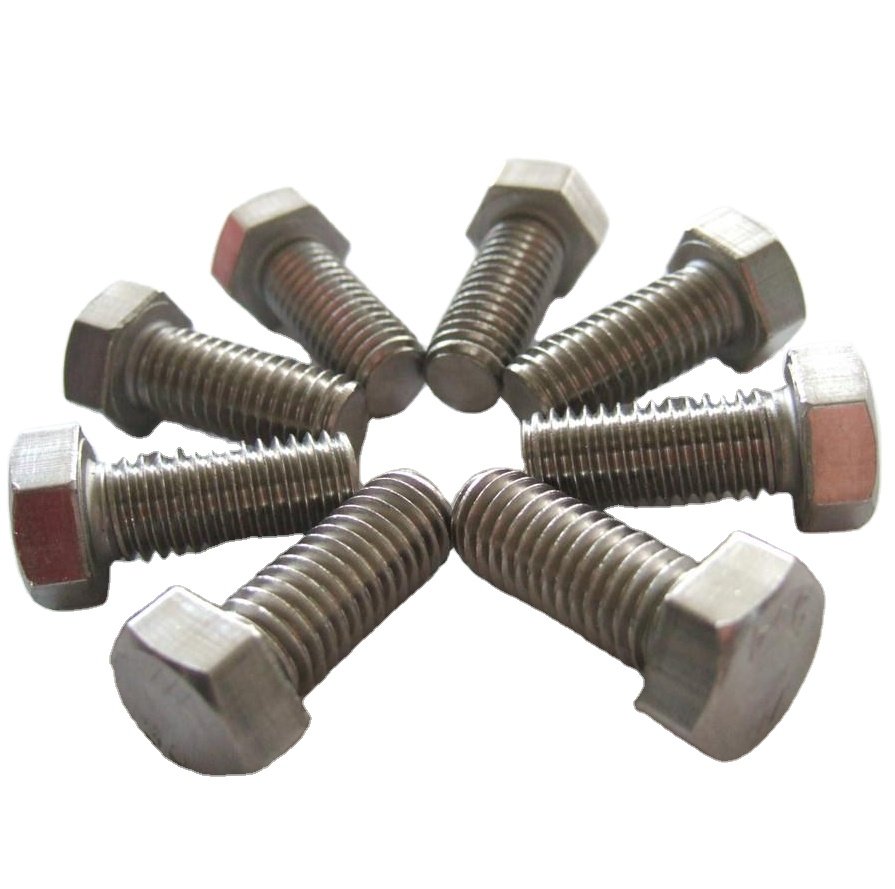 GB/T 5786-2000 Steel Hex Head Bolts with DIN Standard Fasteners Customized SS 304 316